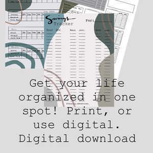 Budget and savings DIGITAL DOWNLOAD BUNDLE