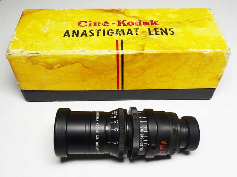 Cine-Kodak Anastigmat Lens f2.7 63mm Black Finish S-Mount | Etsy