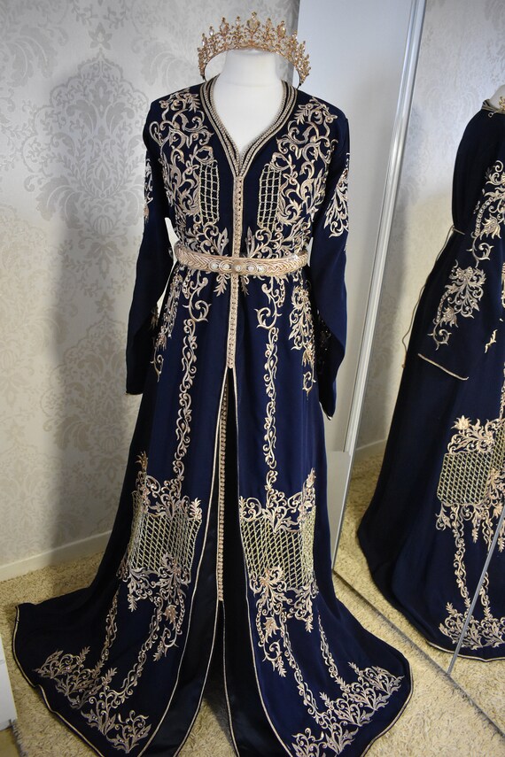 TAKCHITA CAFTAN 2 Pieces Wedding Dress Bride Arab Moroccan