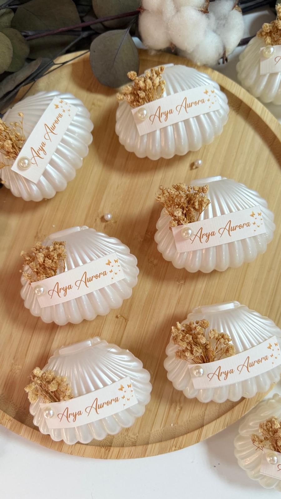 Personalized Rose Wedding Candle Favor: Handmade Bridal Party Gift - Etsy