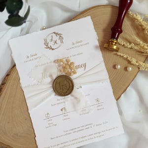 Faire-part de mariage en relief, élégant faire-part rétro noir et or pour les mariages, cadeau nuptiale de douche personnalisé, carte de nuit au henné