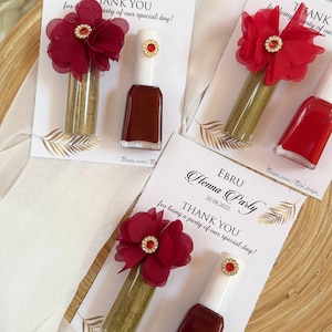Henna night luxury favour,nail polish and henna tube gift,Bridesmaid Gift,Wedding Gift, bridesmaid gift