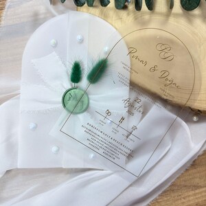 Faire-part de mariage embossé élégant en PVC et feuille d'or rétro pour mariage, cadeau de douche nuptiale personnalisé, carte de nuit au henné