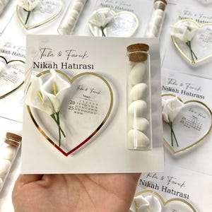 Wedding Favors for Guests,Tube Dragee and heart magnet Almond Candy in a Tube Favors,Dragee Gifts,Personalized Wedding Dragees