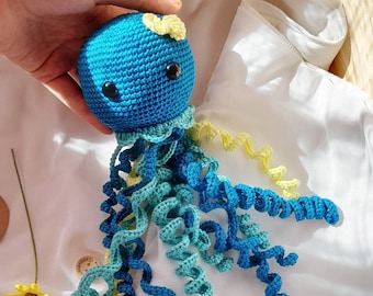 Crochet Octopus Plush: Organic Cotton NICU Preemie Toy