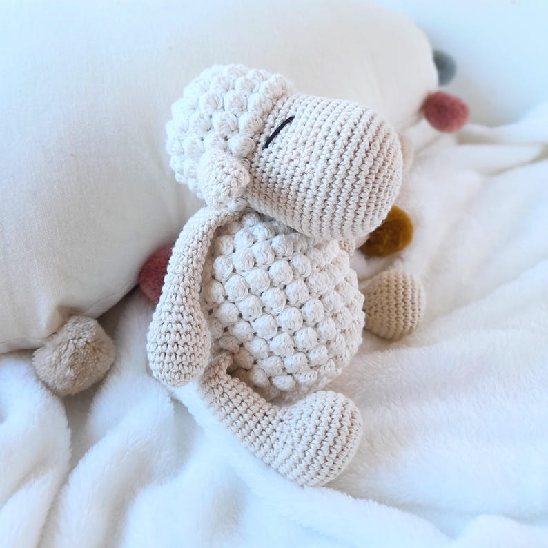 Crochet Farm Animals for Nursery Decor, Organic Cotton Stuffed Animal