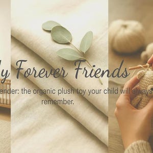 Artisan organic cotton plush brand with handmade sustainable baby gifts