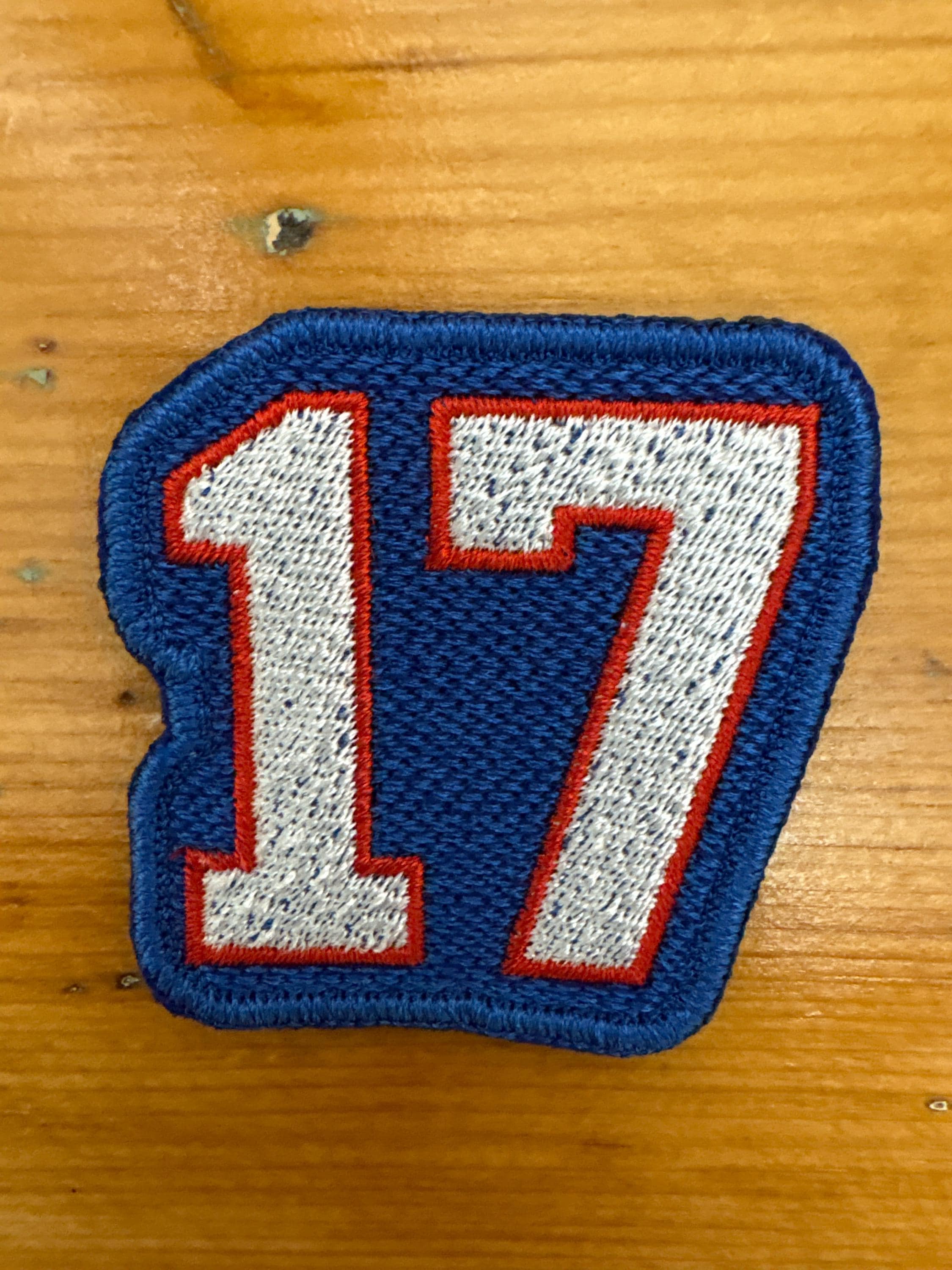 17 Patch,1.5 and 2 Inch Mini Size, Embroidered Sew On, Football, Fan ...