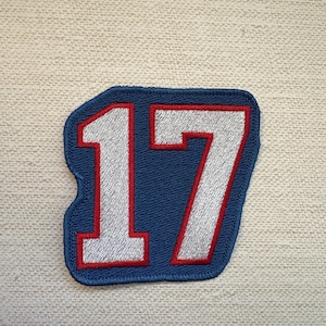 17 patch, Embroidered Sew on or iron on, football, fan, Buffalo, Allen