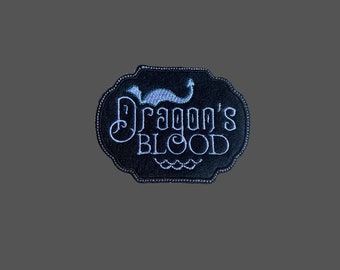 Dragon's Blood Machine Embroidered Patch - Gothic Halloween Accessory