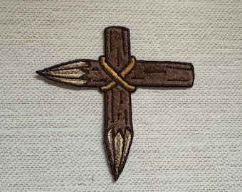 Vampire Stake Embroidered Patch: Vampire Hunter Goth Accessory