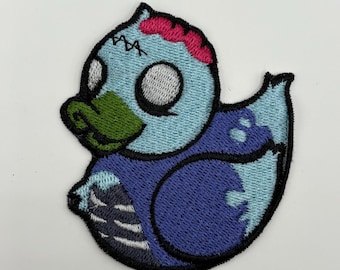 Zombie Duck Embroidered Sew On Patch