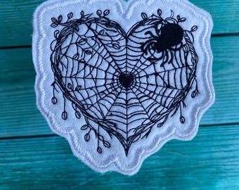 Spider Web Patch Embroidered