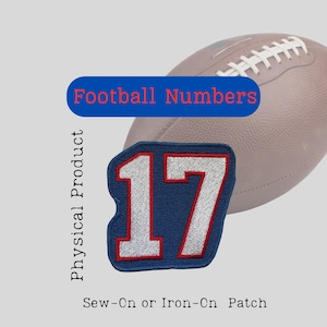 17 patch, Embroidered Sew on or iron on, football, fan, Buffalo, Allen