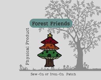 Mushroom Tree Patch:  Embroidered Accessory