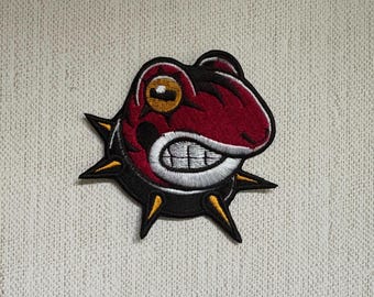 Lizard Punk Embroidered Patch