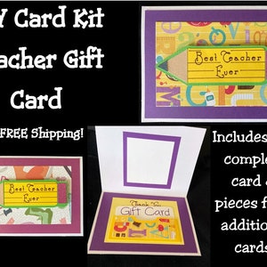 DIY Teacher Gift Card Kit, Teacher Gifts, Educators Gifts