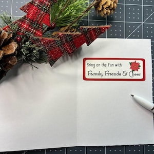 Kit de cartes Xmas Country Star, cartes de voeux de Noël, avec option d'insertion de carte-cadeau image 4