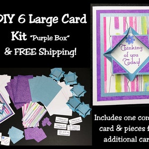 Purple Box Corner DIY 6 Card Kit