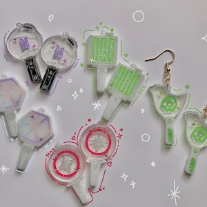 Kpop Lightstick Earrings, Kpop accessories Dangle Drop Earrings, Kpop Earrings
