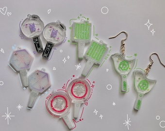 Kpop Lightstick Earrings, Kpop accessories Dangle Drop Earrings, Kpop Earrings