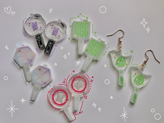 Kpop Lightstick Earrings, Kpop accessories Dangle Drop Earrings, Kpop Earrings