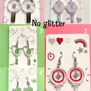 Kpop Lightstick Earrings, Kpop accessories Dangle Drop Earrings, Kpop Earrings image 4