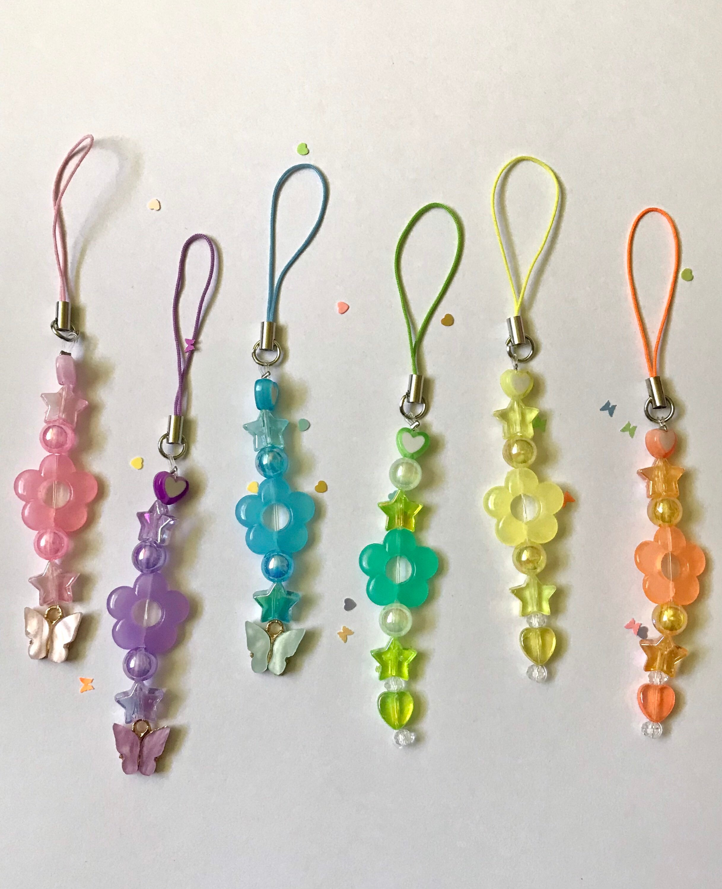 Cute Beaded Phone Charm - Etsy