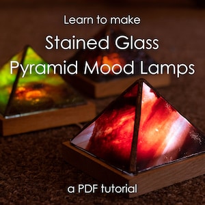 Stained Glass Pyramid Mood Lamp Tutorial and Template
