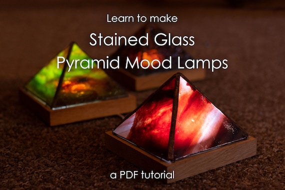 Stained Glass Pyramid Mood Lamp Tutorial and Template