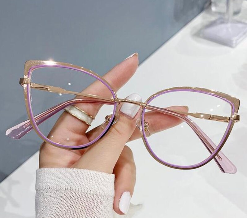 Cute Rhinestone Cat Eye Reading Glasses for Women - Princess Alsu