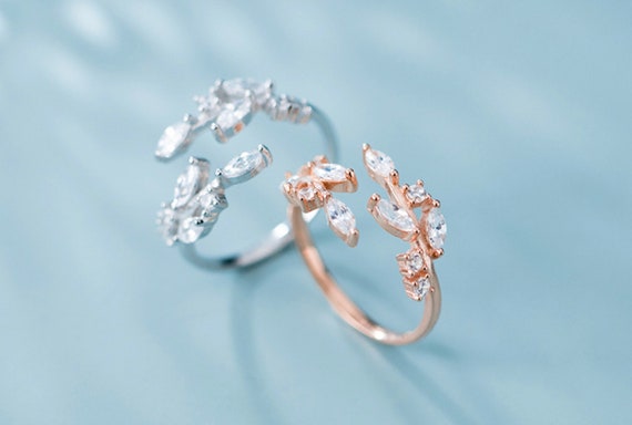 S925 rose gold best sale ring