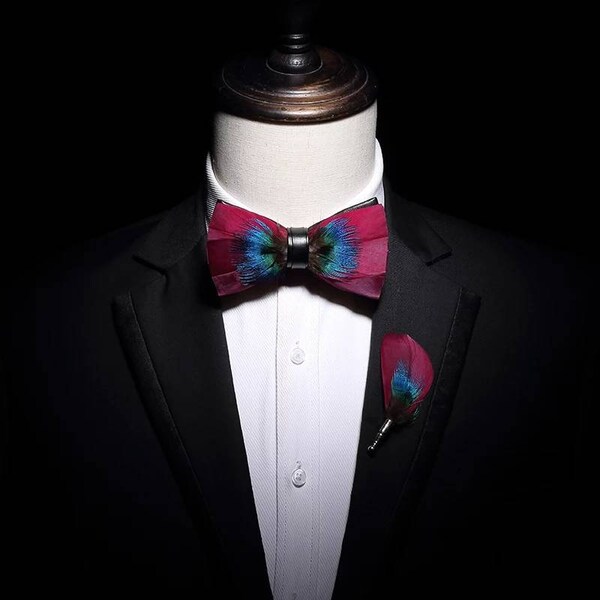 Feather Bow Ties Etsy