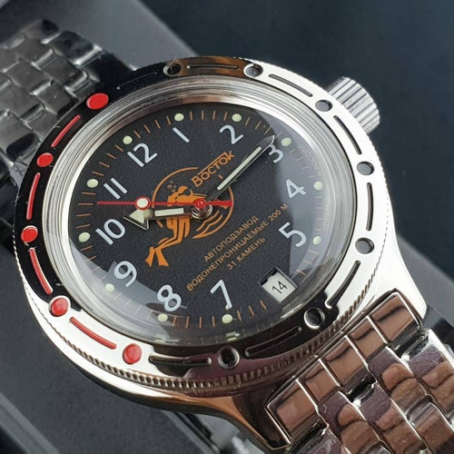 Brand new automatic watch shops Vostok Amphibia