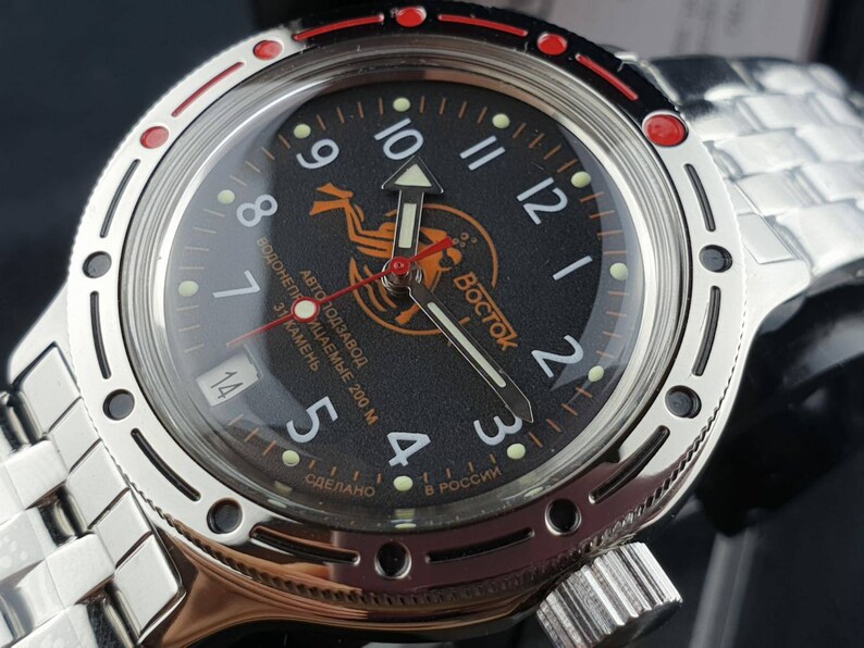 Brand new automatic watch shops Vostok Amphibia