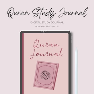 Digital Quran Study Journal (6x9) - Study & Memorize the holy Quran Digital Download Printable Journal