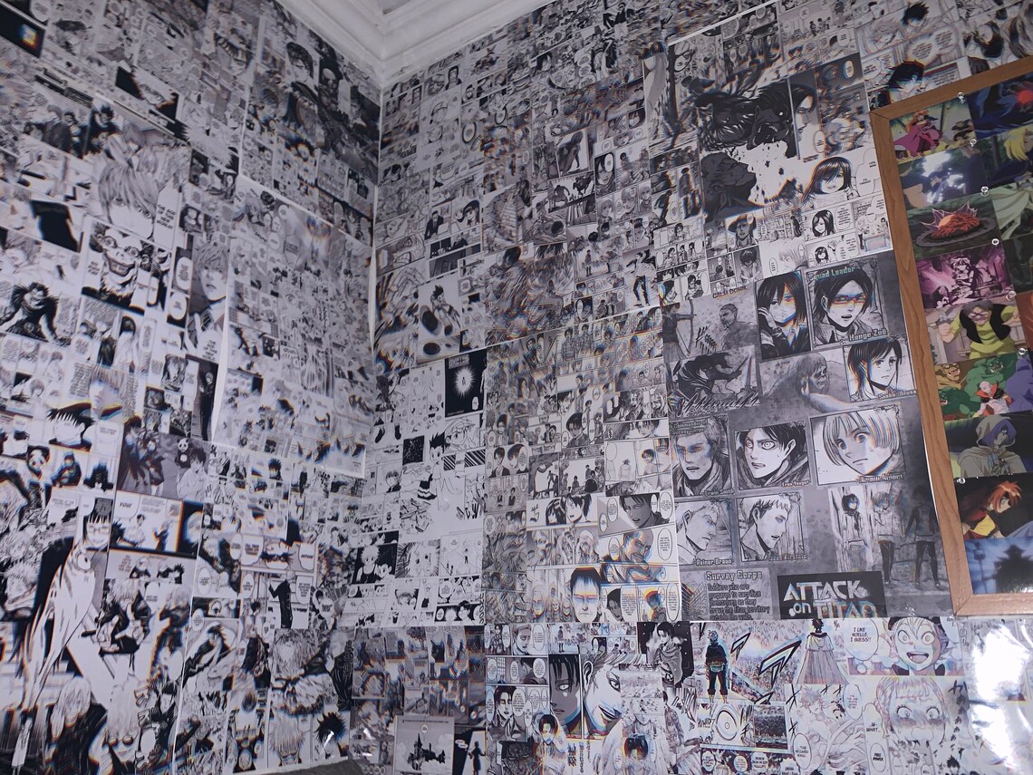 A5 photo sized manga panels wall collage pictures manga Etsy