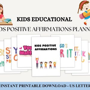 Kindermotivation Affirmationen, positive Vibes Karten, Vertrauensbildendes Werkzeug, Selbstliebe üben, tägliche Inspiration für Kinder