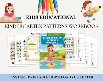 Libro de ejercicios de reconocimiento de patrones para niños, libro de actividades de aprendizaje preescolar, libro de ejercicios educativo para niños, libro de ejercicios divertido para jardín de infantes