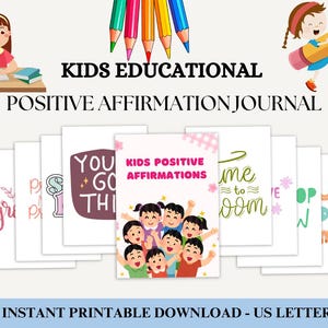 Kinder Positive Affirmationen Karten, Affirmation Deck Kinder, ermutigende Zitate, Aufbau von Selbstwertgefühl, Ermächtigung, Motivation von Kindern