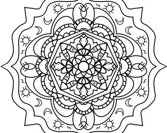 Mandala coloring pages | Coloring mandala, adult coloring pages, mandala printable, adult coloring pdf, printable mandala