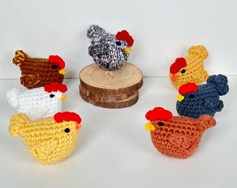 Crochet chicken  ,stuffed animal ,toy decoration,farm house decoration.chicken farm animal ,amigurumi chicken.