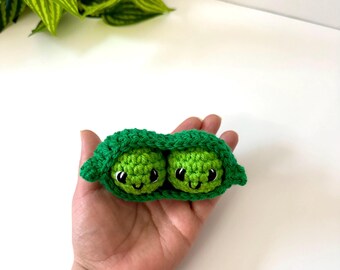 Crochet Peas in a Pod-  Green veggies -  Kawaii peas