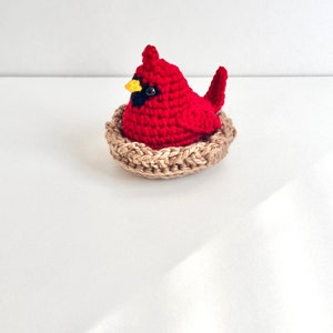 Crochet Cardinal Bird, small Cardinal , Cardinal Bird .