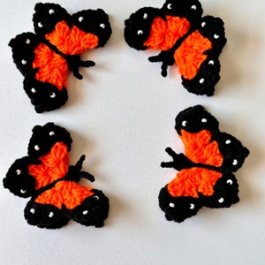 Monarch Butterfly, Crochet Butterfly,3D butterfly.