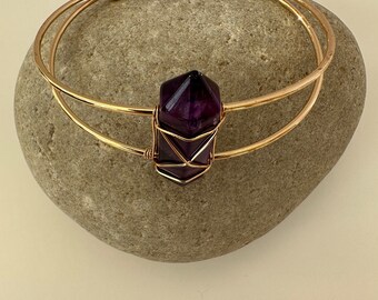 Amethyst Cuff Bangle