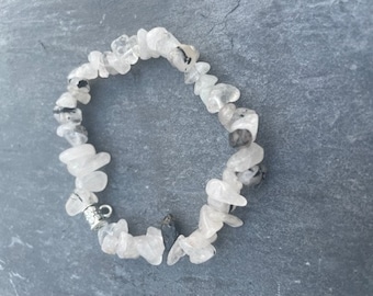 Gemstone Chip Bracelet Clear Small Gift Jewellery