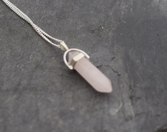 Rose, Quartz, Jewellery, Pendant, Necklace, Gemstone, Small Gift, Pink