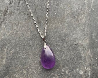 Amethyst, Gemstone, Pendant, Purple, Crystal, Jewellery, Small Gift, Necklace