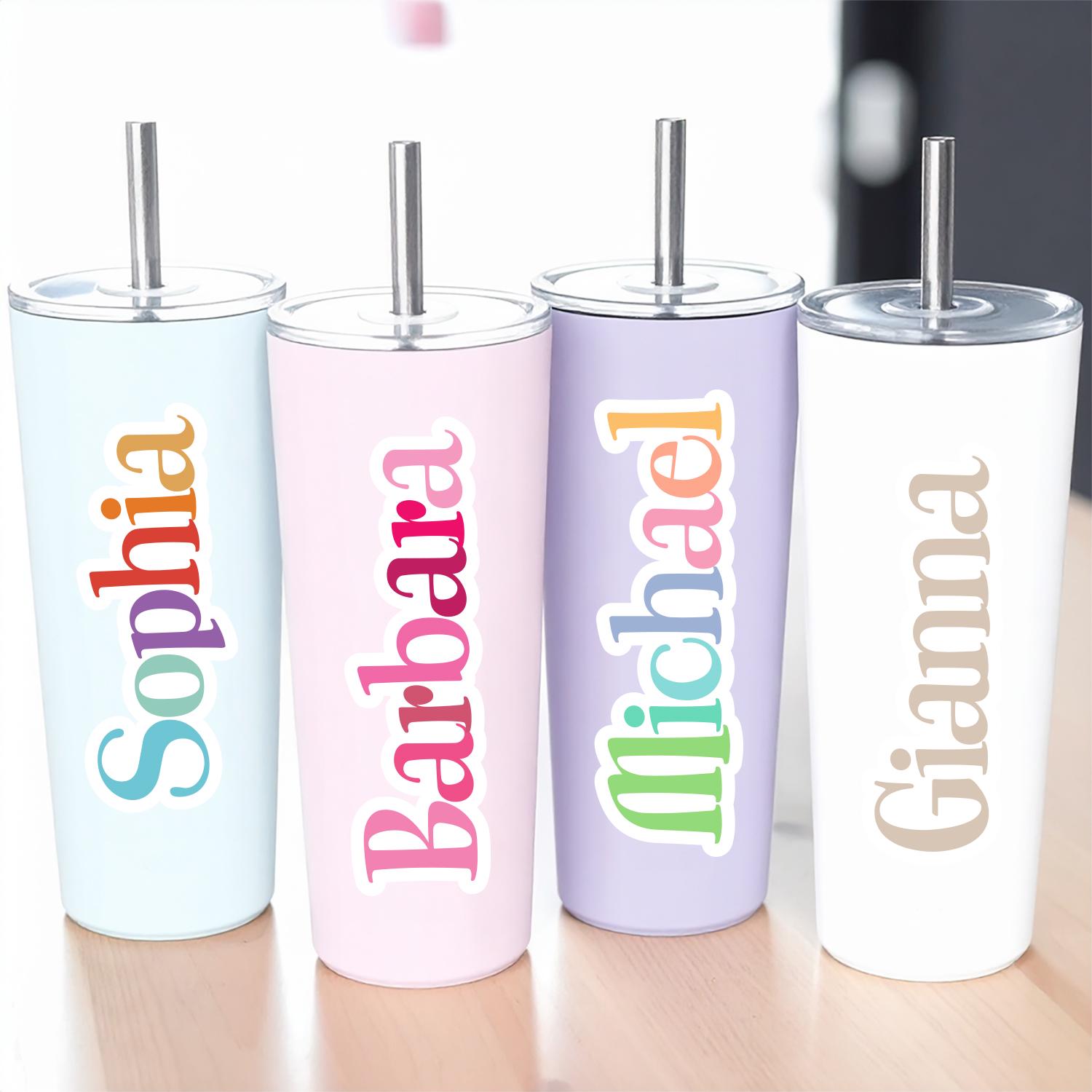 Personalized Stylish Name Sticker: Custom Vinyl Decal for Laptop, Water ...